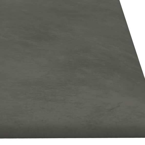 vidaXL Nástenný čelník 12 pcs Tmavo šedá 90 x 30 cm Zamat – Obrázok 4