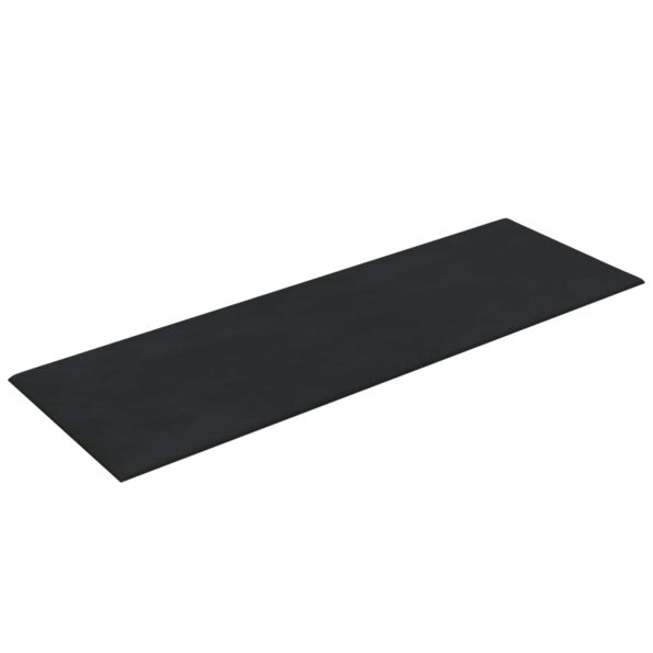 vidaXL Nástenný čelník 12 pcs Čierny 90 x 30 cm Zamat – Obrázok 3