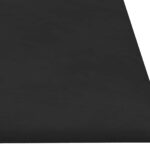vidaXL Nástenný čelník 12 pcs Čierny 90 x 30 cm Zamat – Obrázok 4