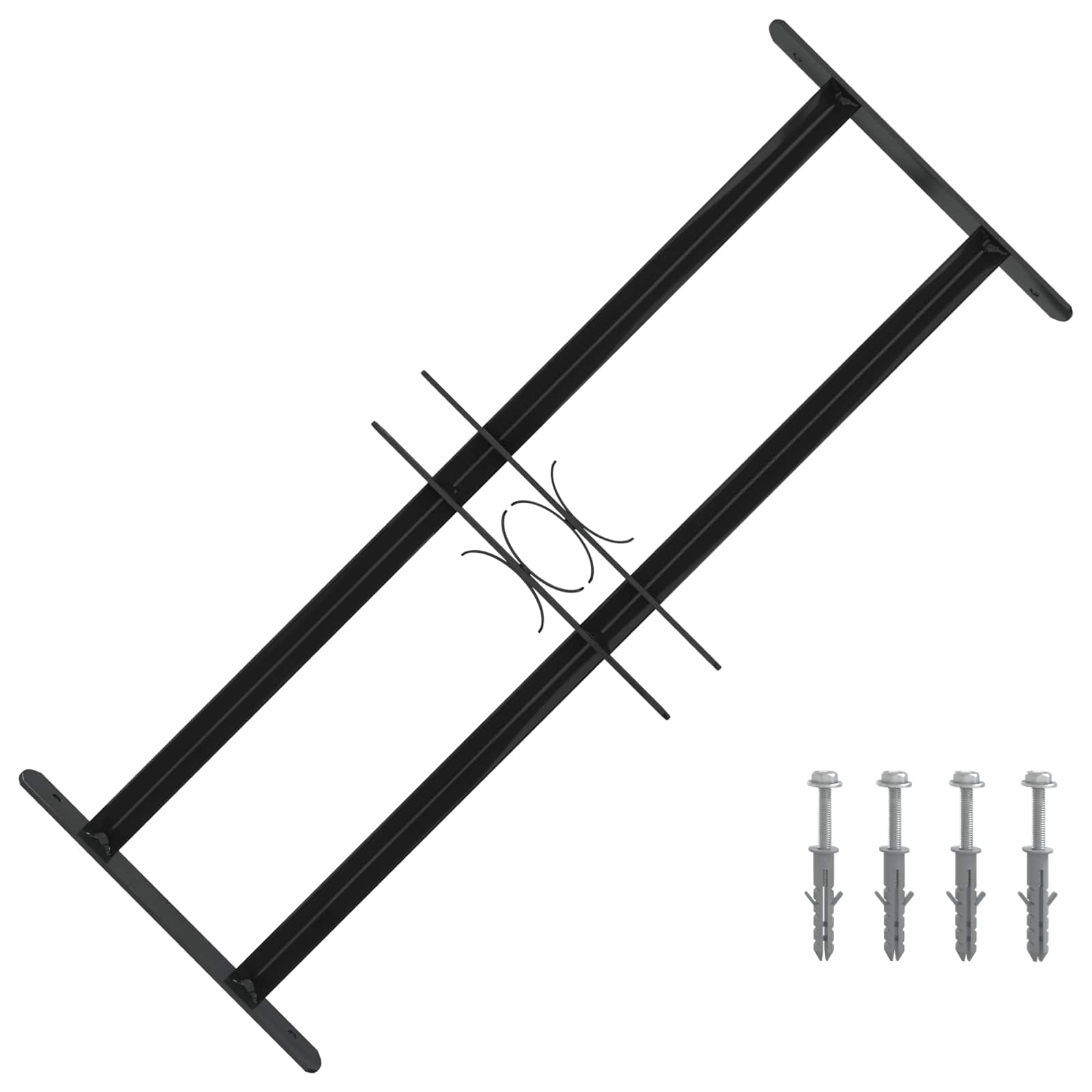 42020558_1.jpg vidaXL Mriežka okna Čierna 76 x 30 cm – Obrázok 1