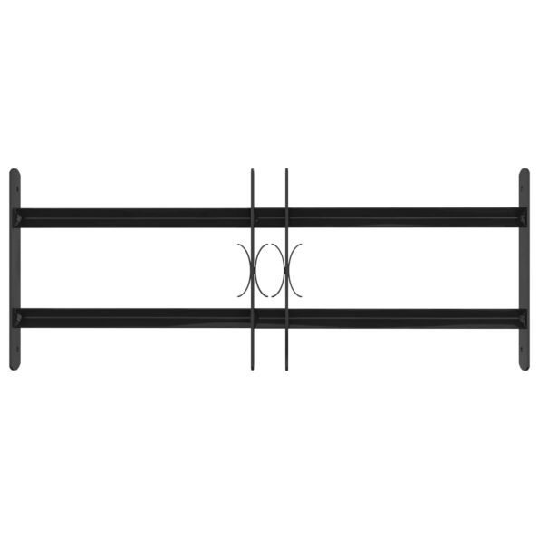 vidaXL Mriežka okna Čierna 76 x 30 cm – Obrázok 2