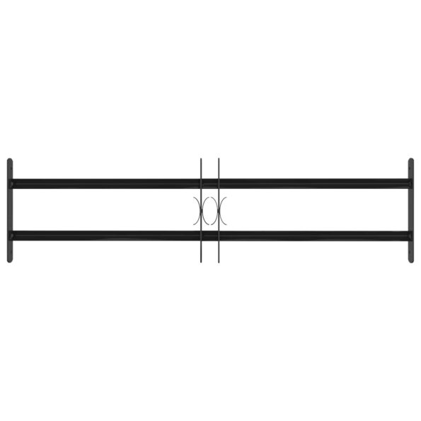 vidaXL Mriežka okna 115 x 30 cm Oceľ s práškovou povrchovou úpravou – Obrázok 2