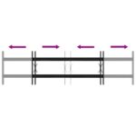 vidaXL Mriežka okna 115 x 30 cm Oceľ s práškovou povrchovou úpravou – Obrázok 5