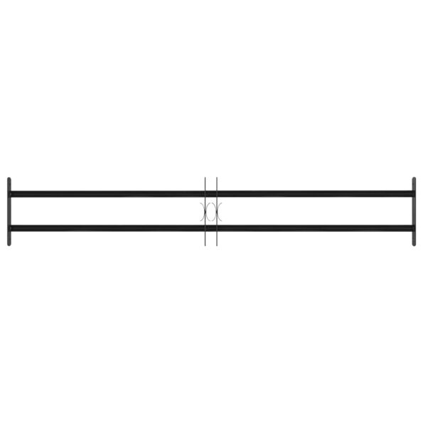 vidaXL Mriežka okna Čierna 176 x 30 cm – Obrázok 2