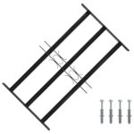 vidaXL Mriežka okna 75.5 x 45 cm Oceľ s práškovou povrchovou úpravou