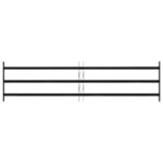 vidaXL Mriežka okna Čierna 174 x 45 cm – Obrázok 2