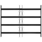 vidaXL Mriežka okna Čierna 75,5 x 60 cm – Obrázok 2