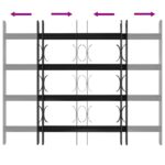 vidaXL Mriežka okna Čierna 75,5 x 60 cm – Obrázok 5