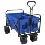 vidaXL Skladací ručný vozík Modrá 89 x 63 x 96 cm – Obrázok 4
