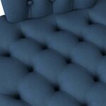 vidaXL Slipper kreslo Modrá 56,5 x 70 x 110 cm látka – Obrázok 8