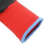 vidaXL Pracovné rukavice 12 pcs Červená a čierna 9 / l – Obrázok 7