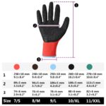 vidaXL Pracovné rukavice 24 pcs Červená a čierna 9 / l – Obrázok 10