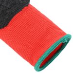 vidaXL Pracovné rukavice 12 pcs Červená a čierna 11 / XXL – Obrázok 7