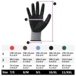 vidaXL Pracovné rukavice 24 pcs Šedá a čierna 10 / xl Polyester – Obrázok 9