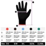 vidaXL Pracovné rukavice 24 pcs Čierna 7 / S Polyester – Obrázok 10