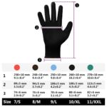 vidaXL Pracovné rukavice 24 pcs Čierna 8 / m Polyester – Obrázok 10