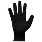 vidaXL Pracovné rukavice 24 pcs Čierna 8 / m Polyester – Obrázok 3
