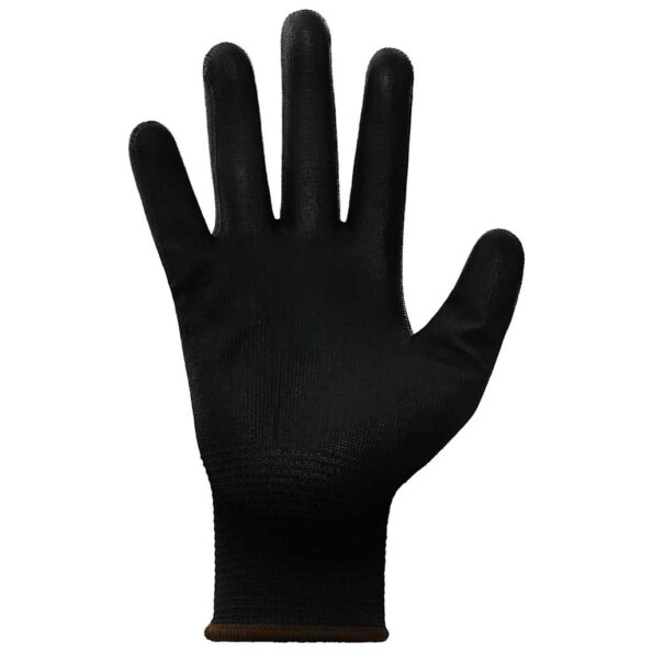 vidaXL Pracovné rukavice 24 pcs Čierna 8 / m Polyester – Obrázok 3