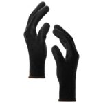 vidaXL Pracovné rukavice 24 pcs Čierna 8 / m Polyester – Obrázok 4