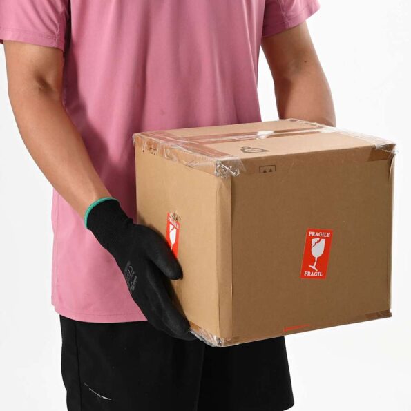 vidaXL Pracovné rukavice 24 pcs Čierna 8 / m Polyester – Obrázok 9