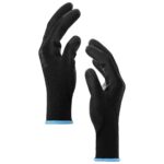 vidaXL Pracovné rukavice 24 pcs Čierna 9 / l Polyester – Obrázok 4