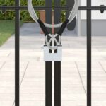 vidaXL Visiaci zámok 2 pcs Strieborná Oceľ