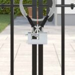 vidaXL Visiaci zámok 2 pcs Strieborná Oceľ