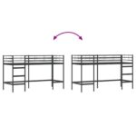 vidaXL Čierna 90 x 190 cm – Obrázok 9