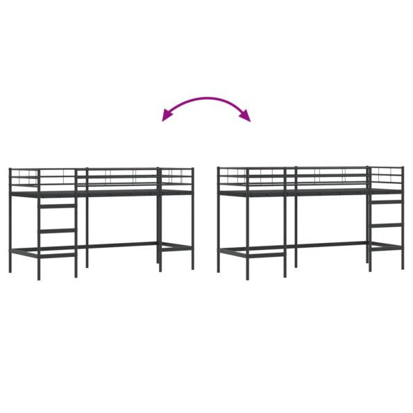 vidaXL Čierna 90 x 190 cm – Obrázok 9