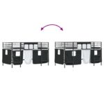 vidaXL Rám poschodovej postele pre deti s závesmi Čierna 107 x 201 cm – Obrázok 13