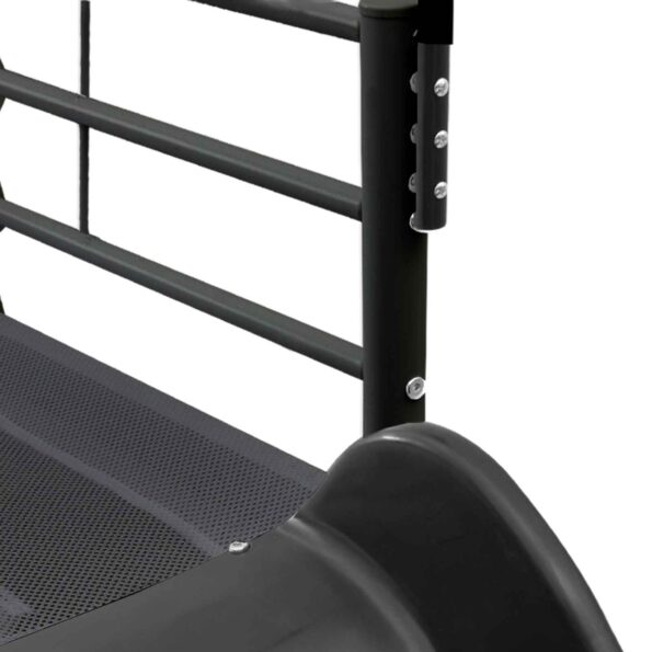 vidaXL Rám poschodovej postele pre deti Čierna 75 x 190 cm Kov – Obrázok 13