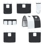 vidaXL Čierna 80 x 201 cm – Obrázok 8