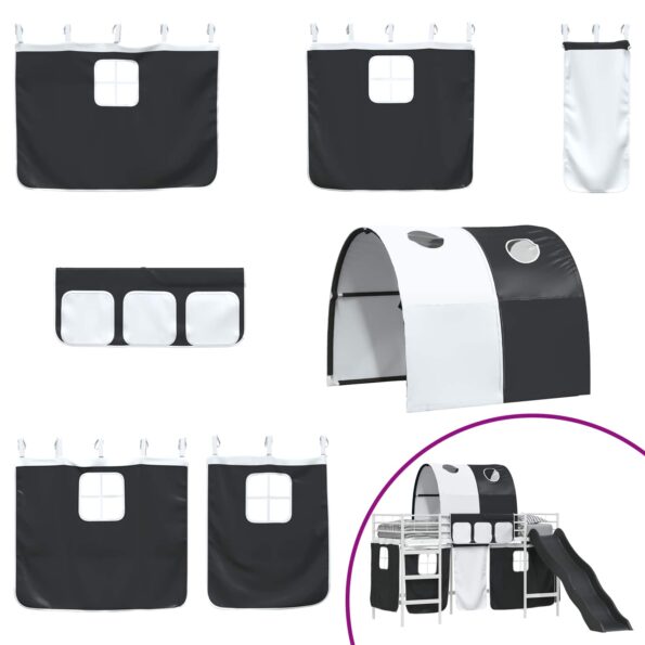 vidaXL Biela a čierna 75 x 190 cm – Obrázok 7