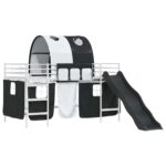 vidaXL Biela a čierna 80 x 201 cm – Obrázok 4