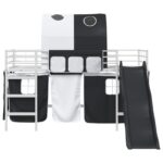 vidaXL Biela a čierna 80 x 201 cm – Obrázok 6