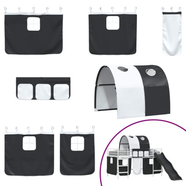 vidaXL Biela a čierna 80 x 201 cm – Obrázok 7