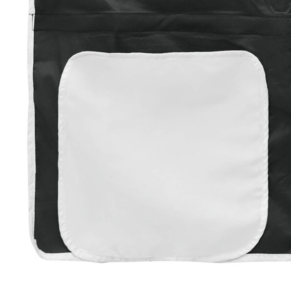 vidaXL Rám poschodovej postele pre deti Biela a čierna 90 x 190 cm Kov – Obrázok 11