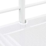 vidaXL Rám poschodovej postele pre deti Biela a čierna 90 x 190 cm Kov – Obrázok 12