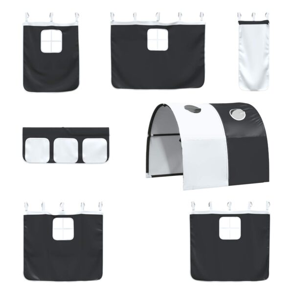 vidaXL Biela a čierna 100 x 201 cm – Obrázok 8