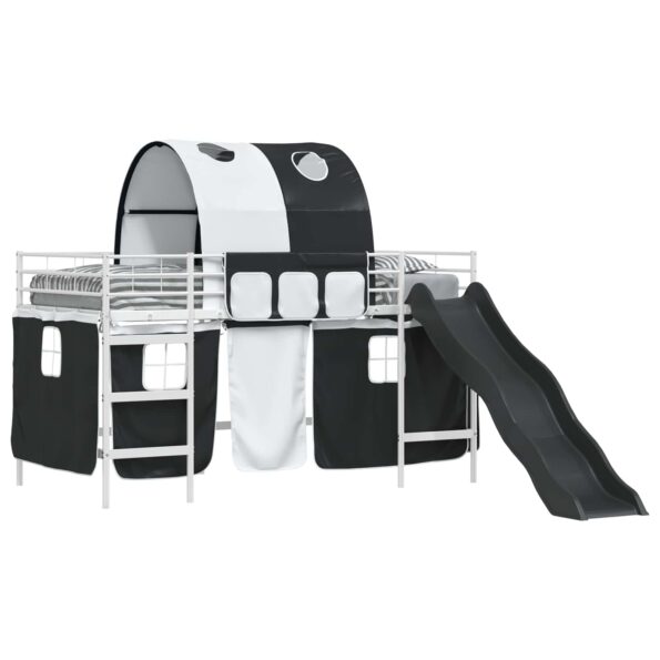 vidaXL Biela a čierna 107 x 201 cm – Obrázok 2