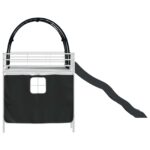 vidaXL Biela a čierna 107 x 201 cm – Obrázok 9