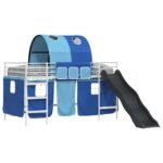 vidaXL Biela a modrá 100 x 201 cm – Obrázok 2