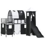 vidaXL Čierna 90 x 190 cm – Obrázok 4