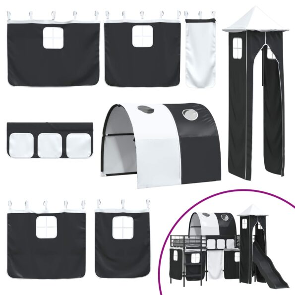 vidaXL Čierna 90 x 190 cm – Obrázok 7