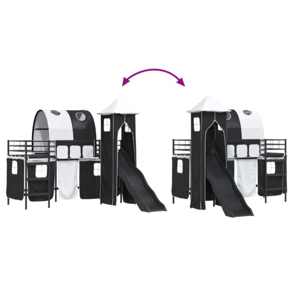 vidaXL Čierna 100 x 190 cm – Obrázok 12