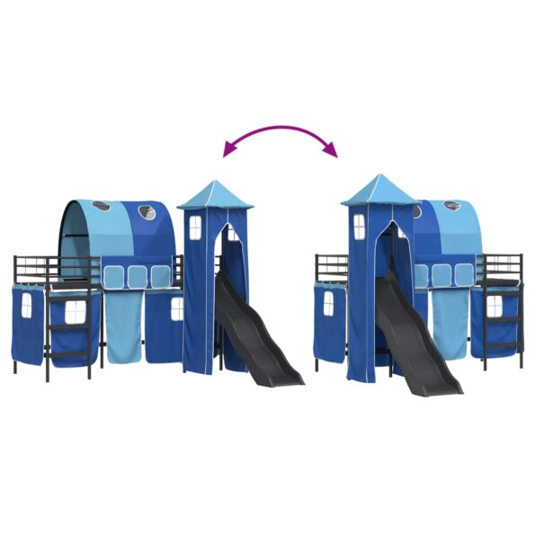 vidaXL Čierna a modrá 100 x 190 cm – Obrázok 12