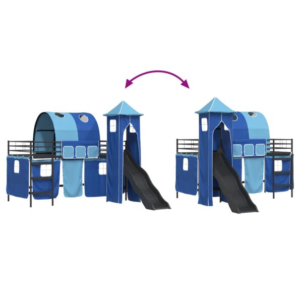 vidaXL Čierna a modrá 107 x 201 cm – Obrázok 12