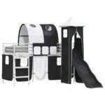 vidaXL Biela a čierna 74,5 x 190 cm – Obrázok 2