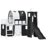 vidaXL Biela a čierna 74,5 x 190 cm – Obrázok 4