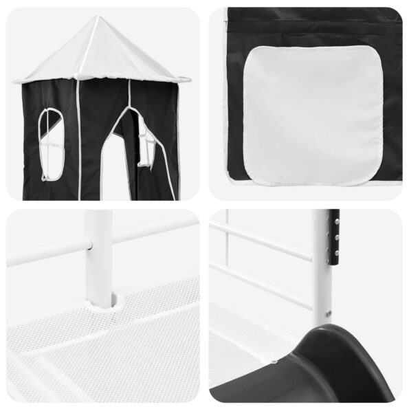 vidaXL Biela a čierna 79,5 x 200 cm – Obrázok 11